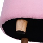 Sofa Canapea Fotoliu Roz fetite  - Luxury Pinky Princess Lounge Sofa cu cardu din lemn 